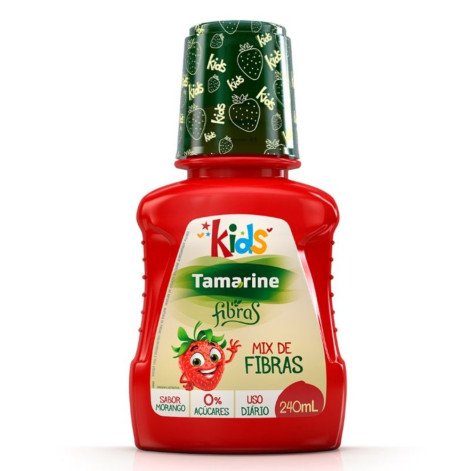 Tamarine Fibras Kids Sabor Morango Zero Açúcar Solução Oral 240ml
