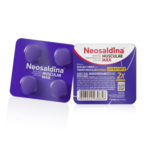 Neosaldina Muscular Max 4 Comprimidos