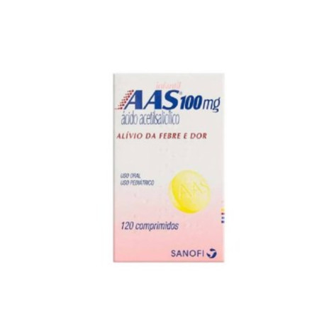 AAS Ácido Acetilsalicílico 100mg Infantil 120 comprimidos