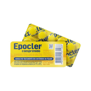 Epocler Racemetionina 100mg + Cloreto De Colina 20mg Com 10 Comprimidos Revestidos