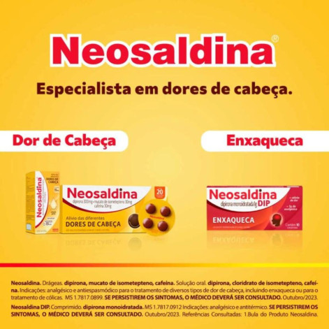 Neosaldina Analgésico 30 drágeas