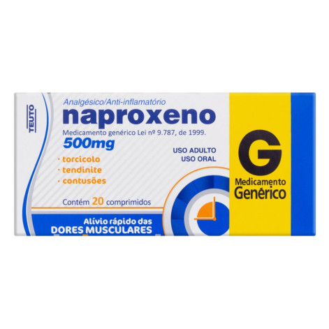 Genérico Naproxeno 500Mg C/20 Comp