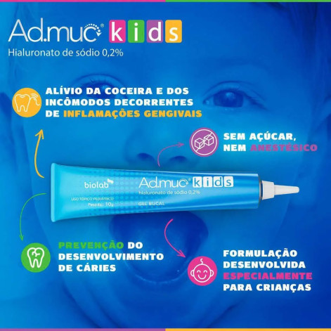 Gel Bucal Ad Muc Kids 10g