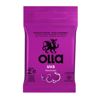 Camisinha Olla Lub Uva C/3Un