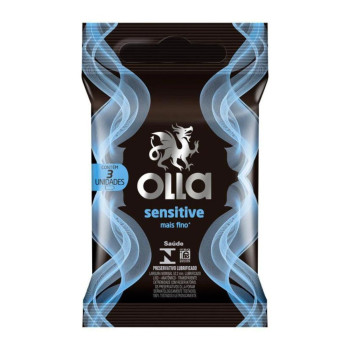Camisinha Olla Sensitive C/3 Un