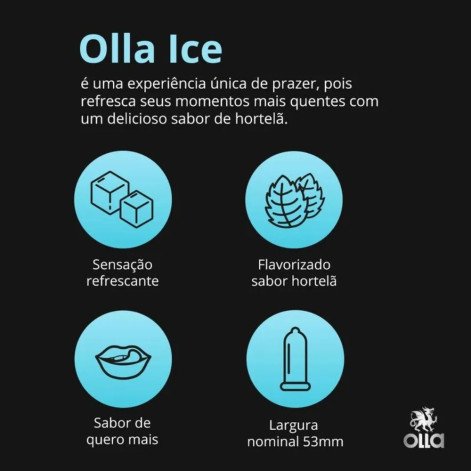 Camisinha Olla Ice com 6 unidades