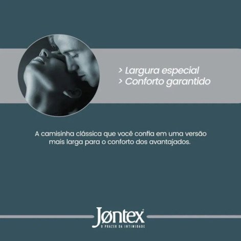 Camisinha Jontex XL Lubrificado 6 Unidades