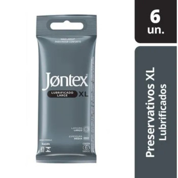 Camisinha Jontex XL Lubrificado 6 Unidades