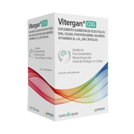  Vitergan COG 60 Cápsulas Suplemento Alimentar Marjan