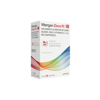 Suplemento Alimentar Marjan Vitergan Zinco PL D 30 Comprimidos