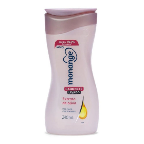 Sabonete Líquido Monange Extrato De Oliva 240ML