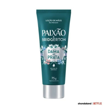 Loção Hidratante de Mãos Paixão & Bridgerton Dama de Prata com Ação Desodorante 75g
