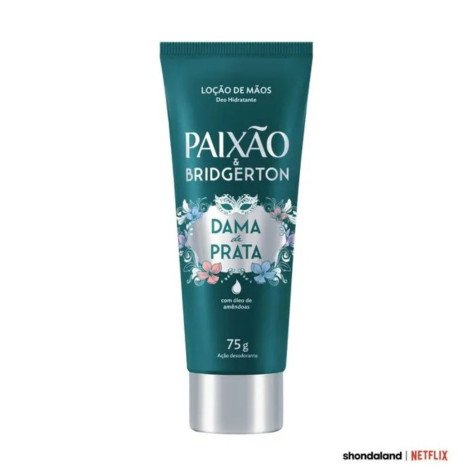 Loção Hidratante de Mãos Paixão & Bridgerton Dama de Prata com Ação Desodorante 75g