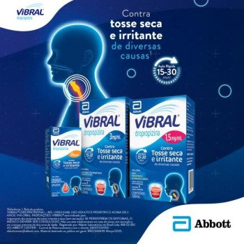 Vibral 3mg/ml Sabor Framboesa Xarope Adulto 120ml
