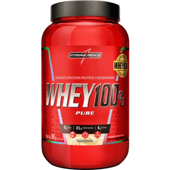 Whey 100% Pure 900g Pote Sabor Baunilha Integralmedica