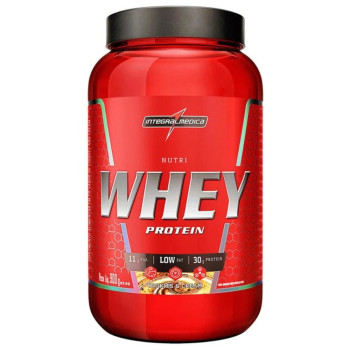 Nutri Whey Concentrado Isolado Proteina Cookies 900g Pote - Integralmedica