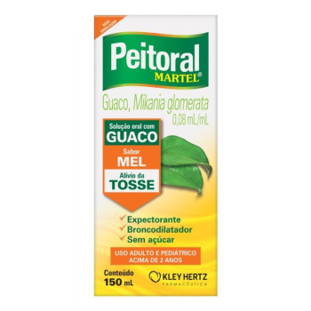 Expectorante e Broncodilatador Peitoral Martel 0,08ml/ml 150ml