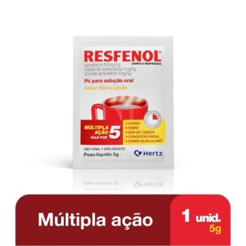 Resfenol Mel E Limão Pó Para Solução Oral 5g