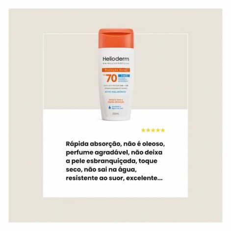 Helioderm Corporal Fps70 120ml Protetor Solar