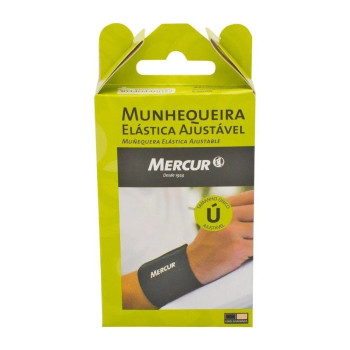Munhequeira Elastica Ajustavel Mercur Preta 