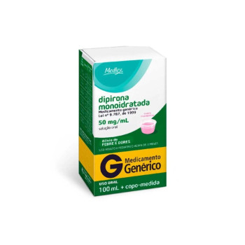 Dipirona Monoidratada Medley 50mg/ml Solução Oral 100ml