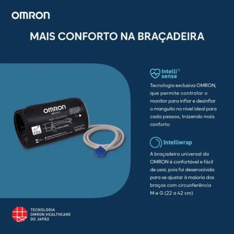 Aparelho de Pressão Arterial de Braço Omron Control+ HEM-7122 1 unidade
