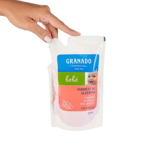 Refil Sabonete Líquido Infantil Granado Bebê Calêndula 250ml