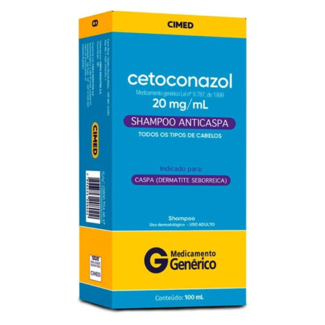 Cetoconazol 20mg/ml Shampoo Anticaspa 100ml Cimed Genérico