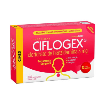 Ciflogex Pastilha C/12 Cereja