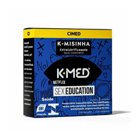 Preservativo K-MED K-MISINHA SEX EDUCATION 3 UNIDADES