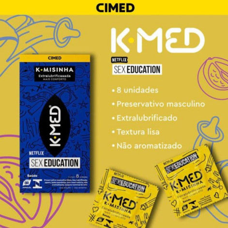 Camisinha K-Med K-Misinha Sex Education 8 unidades