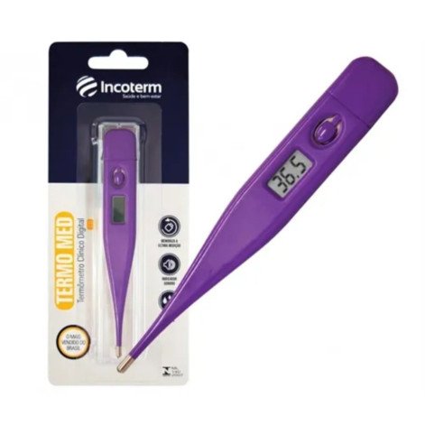 Termômetro Incoterm Digital Lilás com 1 Unidade