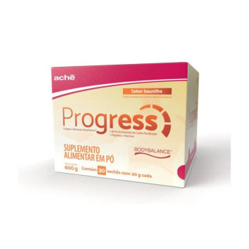 Progress Colágeno Hidrolisado Body Balance + BBCA + Magnésio + Vitaminas 30 sachês