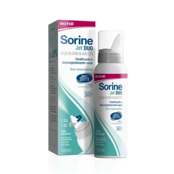 Sorine Jet Duo Aché Jato Continuo Descongestionante Nasal Spray 100ml