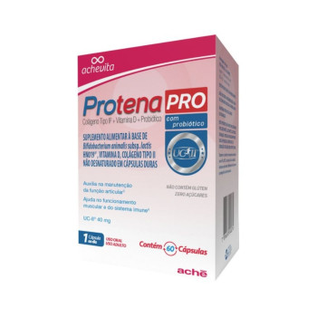 Suplemento Alimentar Protena Pro Colágeno Tipo Ii + Vitamina D + Probiótico 60 Cápsulas