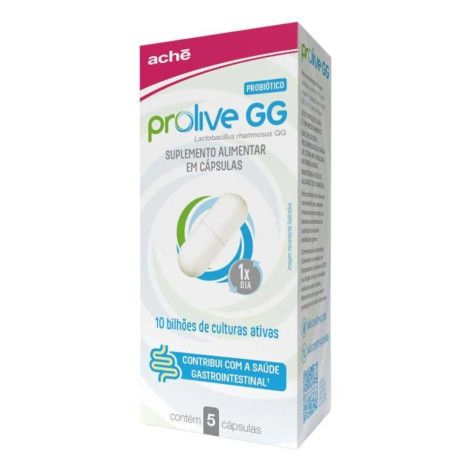 Probiótico Prolive GG 5 Cápsulas Aché