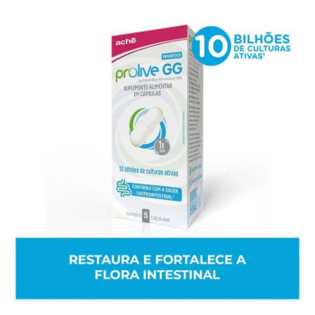 Probiótico Prolive GG 5 Cápsulas Aché