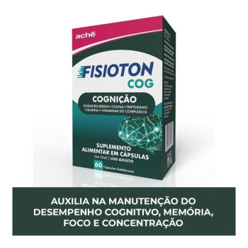 Suplemento Alimentar Aché Fisioton Cognição 60 Cápsulas