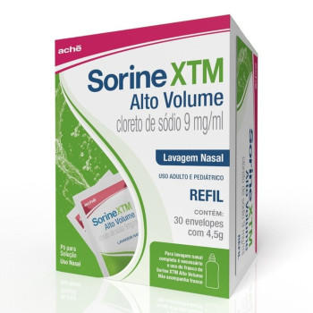 Sorine Xtm Alto Volume Lavagem Nasal Refil 30 Envelopes 4,5g Cada Aché