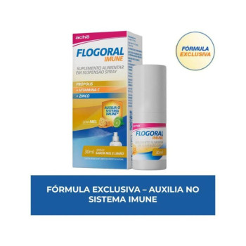 Spray Flogoral Imune Mel e Limão Suspensão 30ml