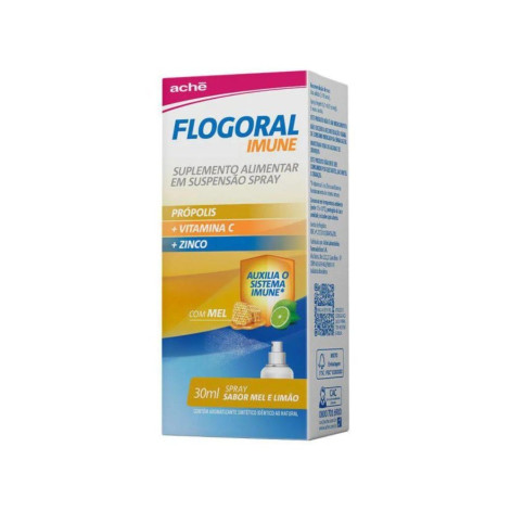 Spray Flogoral Imune Mel e Limão Suspensão 30ml