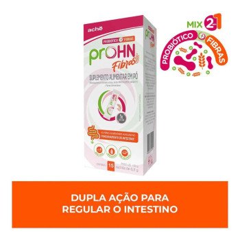 Probiótico Prohn Fibras Sem Sabor Sachê 6,8g 15 unidades