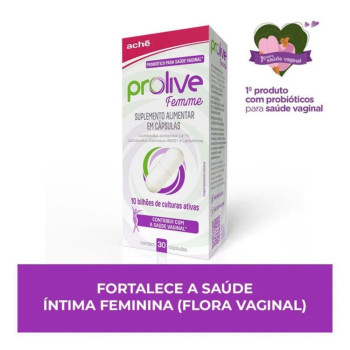 Probiótico Prolive Femme 30 Cápsulas