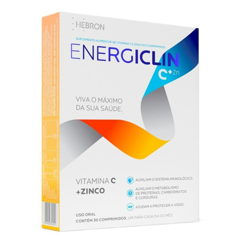 Energiclin Vitamina C + Zinco 30 Comprimidos