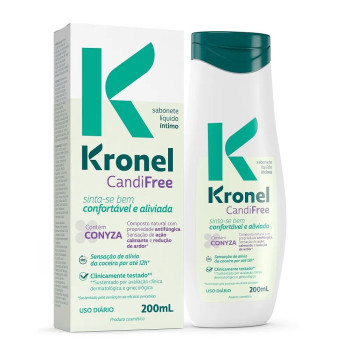 Sabonete Líquido Íntimo Kronel CandiFree 200ml