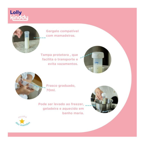 Lolly Tira Leite Transparente