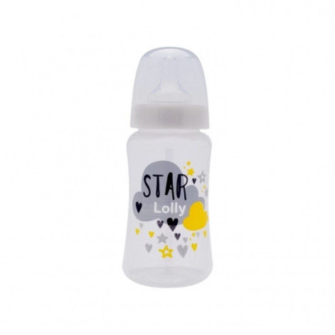 Mamadeira Star Big Lolly 330ml Bico Silicone Neutro