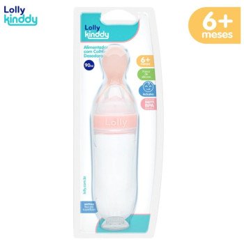 Lolly Alimentador Colher Dosadora Rosa