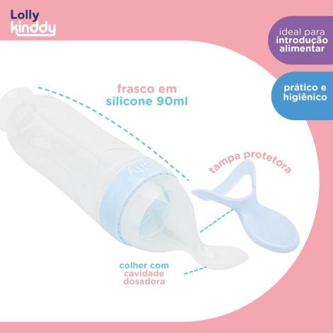 Alimentador Colher Dosadora Lolly Azul
