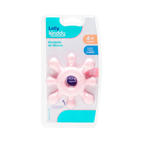 Mordedor Lolly Silicone Octoplus Rosa
